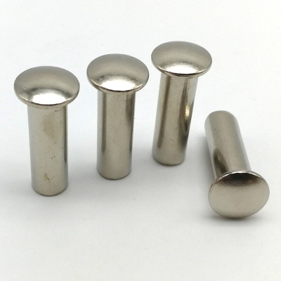 Solid steel rivets with round head size customized